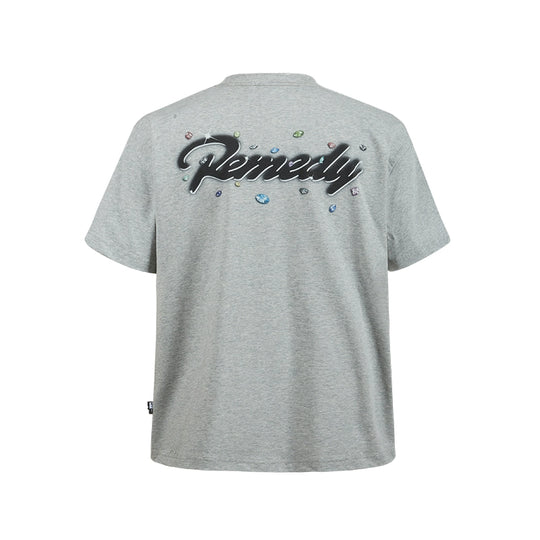 Remedy Diamond Pattern Logo Print Tee | Face 3 Face