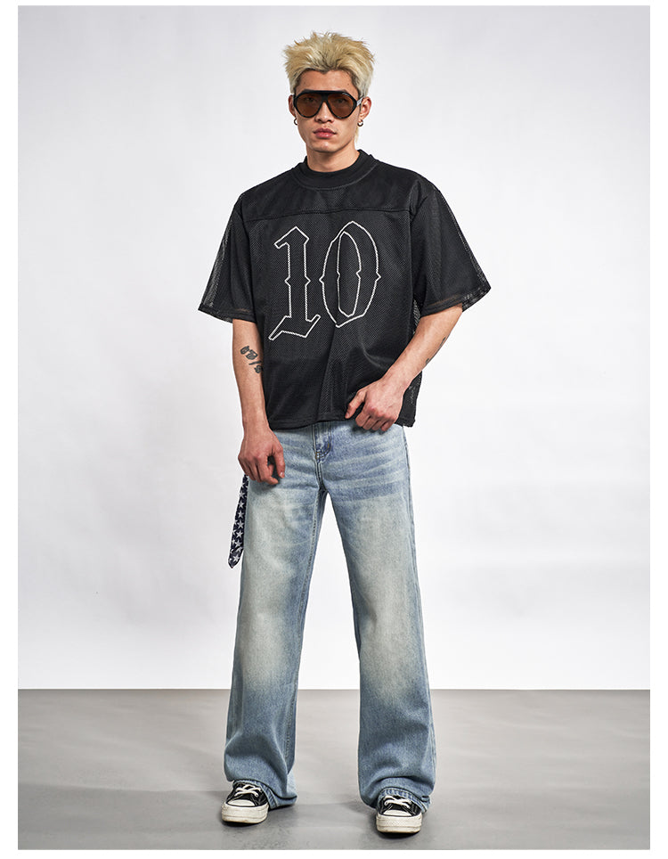 F3F Select Washed Whisker Light Blue Jeans | Face 3 Face