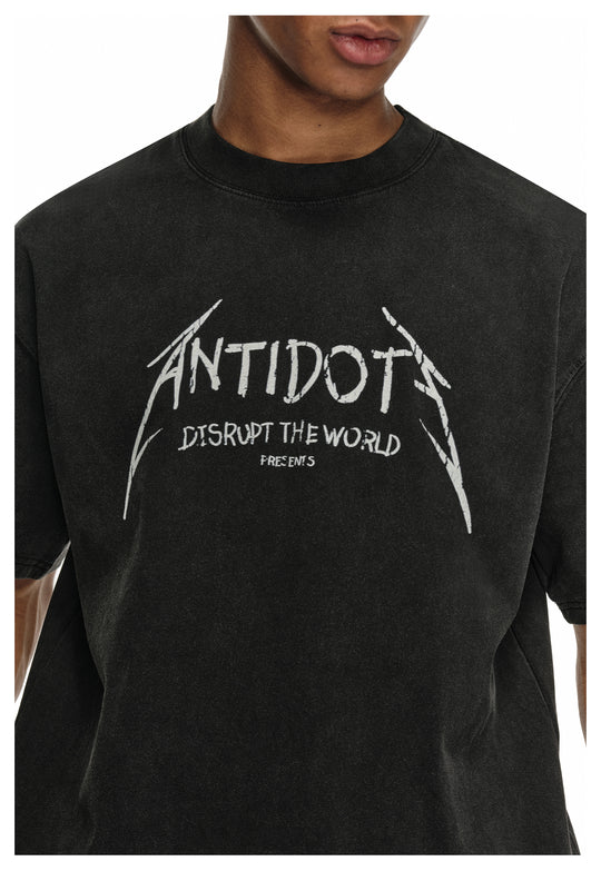 ANTIDOTE Hand-painted Punk Washed Tee | Face 3 Face