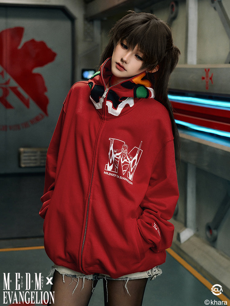 MEDM x EVA Unit-00, Unit-01, Unit-02 Mecha Design Zip-Up Hoodie | Face 3 Face