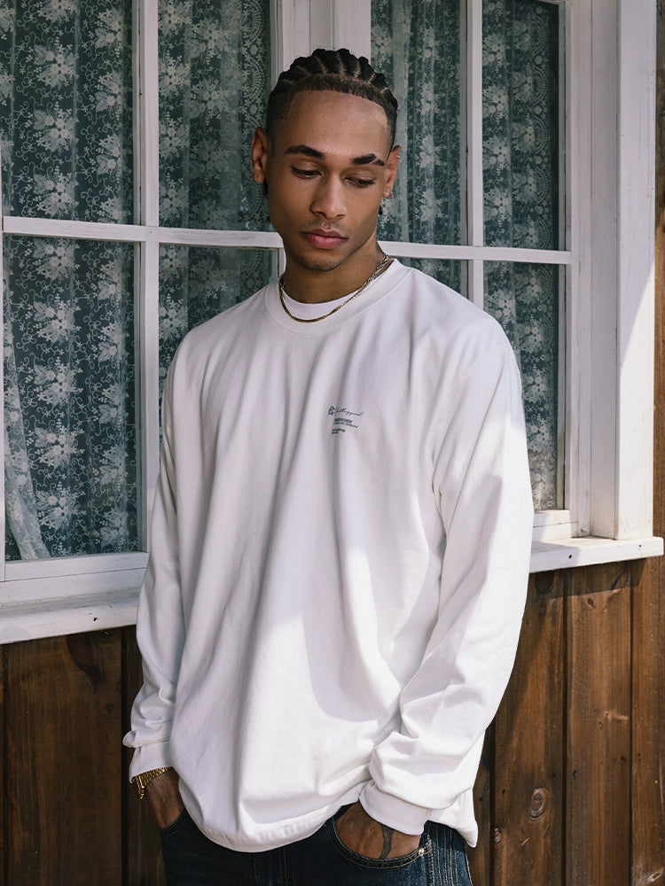 Remedy Script Print Long Sleeve Tee | Face 3 Face