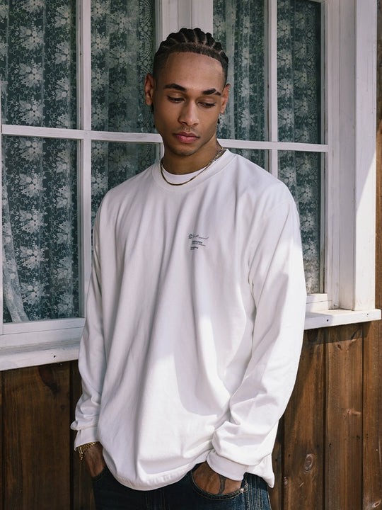 Remedy Script Print Long Sleeve Tee | Face 3 Face