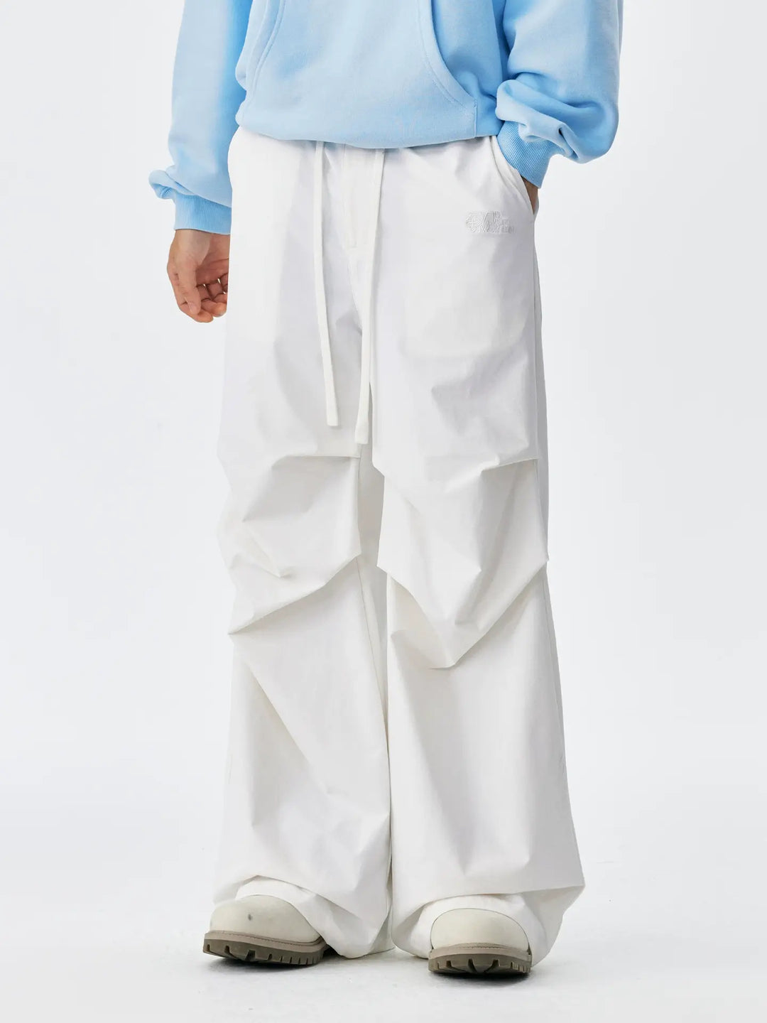 MEDM Knee Pleated Baggy Pants | Face 3 Face