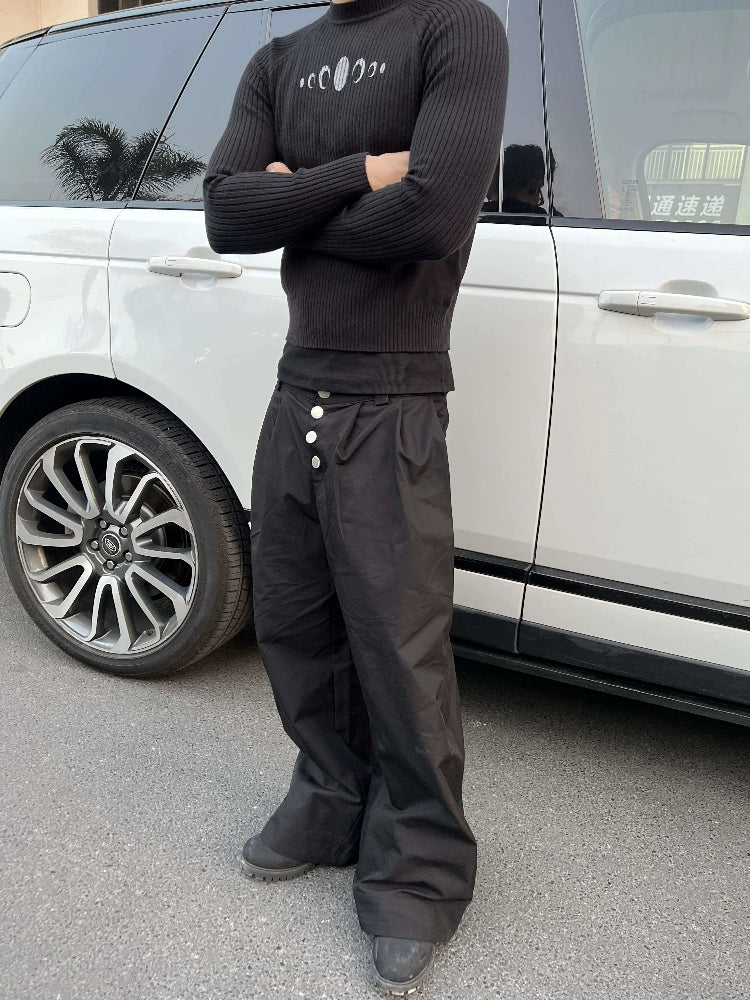 KARMANISTIC Button Fly Baggy Pants | Face 3 Face