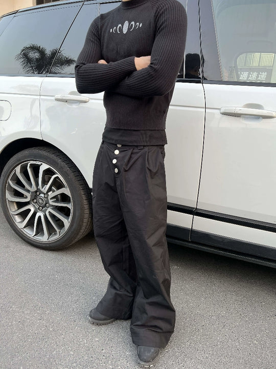 KARMANISTIC Button Fly Baggy Pants | Face 3 Face