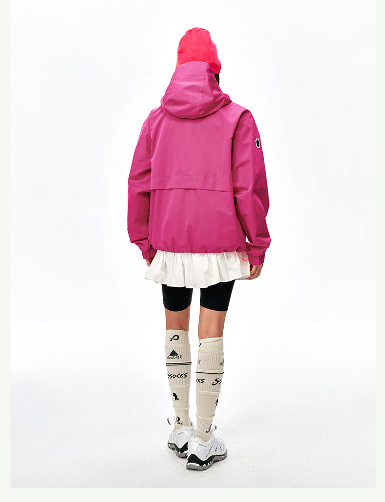 MEDM Basic Logo Embroidered Hardshell Jacket | Face 3 Face