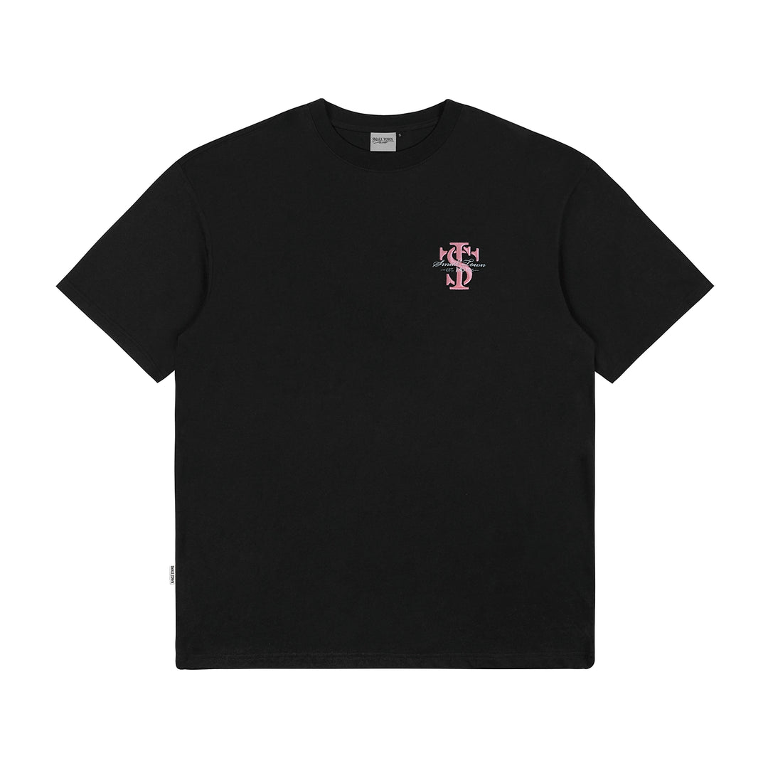 Small Town Kid 3D Embroidered Logo Letter Tee | Face 3 Face