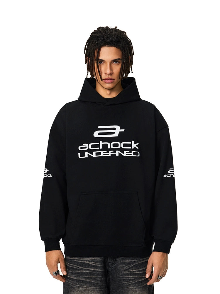 Achock Basic Logo Printed Hoodie | Face 3 Face