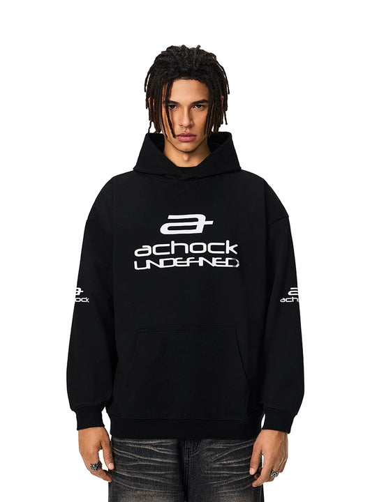 Achock Basic Logo Printed Hoodie | Face 3 Face