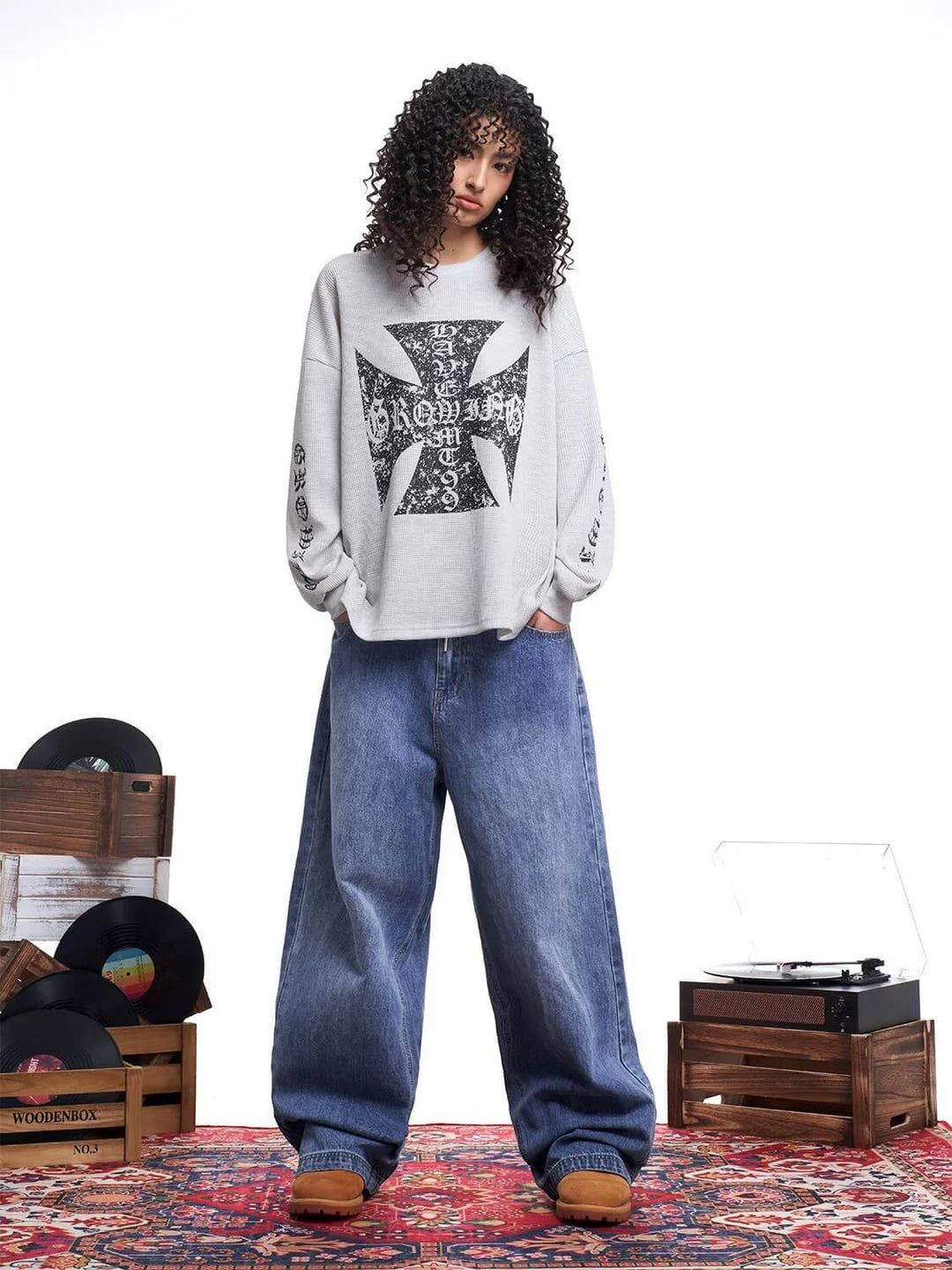 F3F Select Classic Wash Baggy Jeans | Face 3 Face
