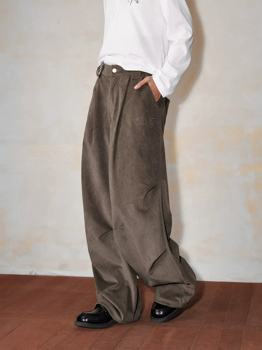 MEDM Drape Tuck Work Baggy Pants | Face 3 Face