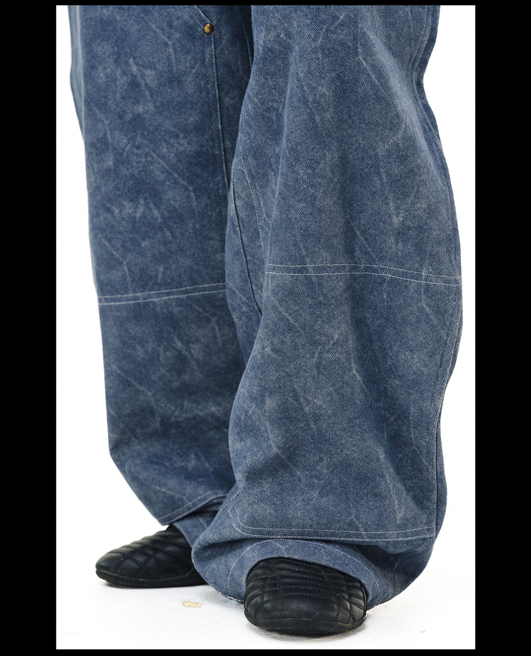 NOVACAM Double Knee Drawstring Baggy Pants | Face 3 Face