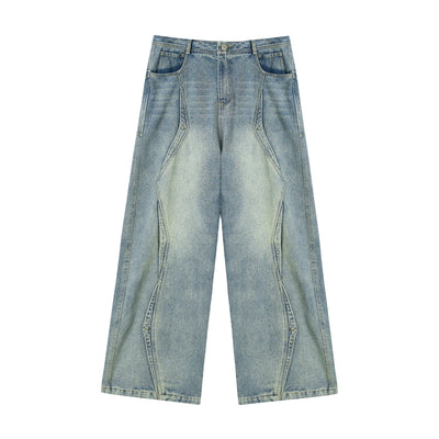 JHYQ Deconstructed Design Rivets Baggy Jeans | Face 3 Face