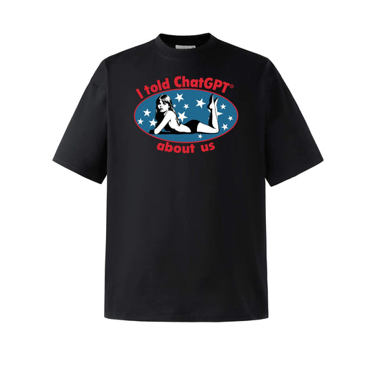 NOVACAM American Girl Graphic Print Short Sleeve Tee | Face 3 Face