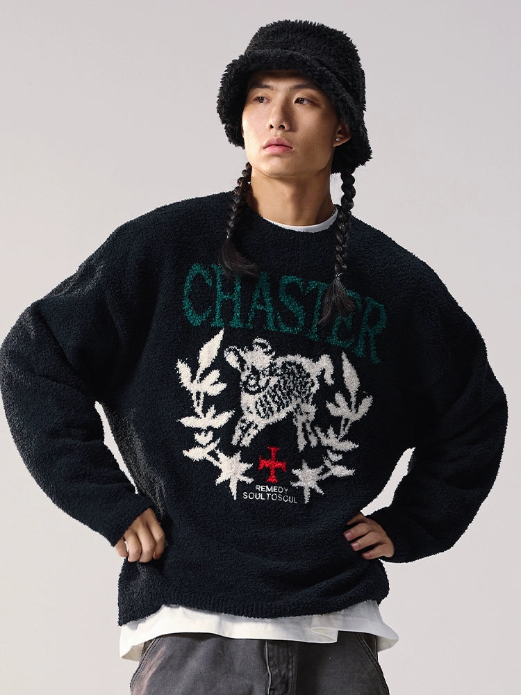 Remedy CHASTER Jacquard Knit Sweater | Face 3 Face