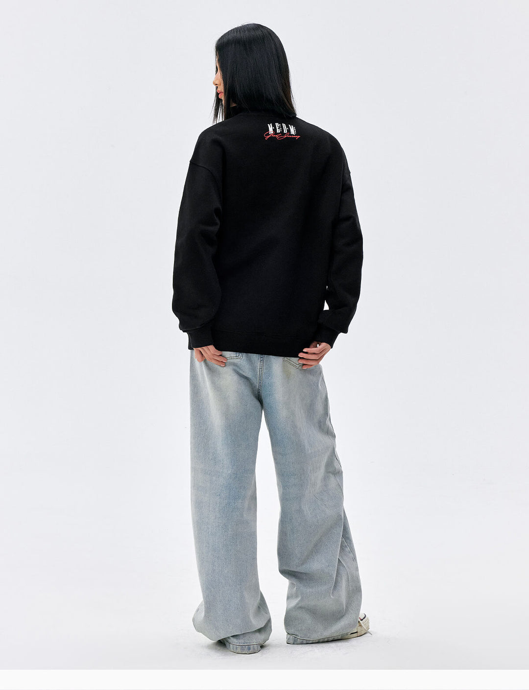 MEDM Big Logo Print Sweatshirt | Face 3 Face