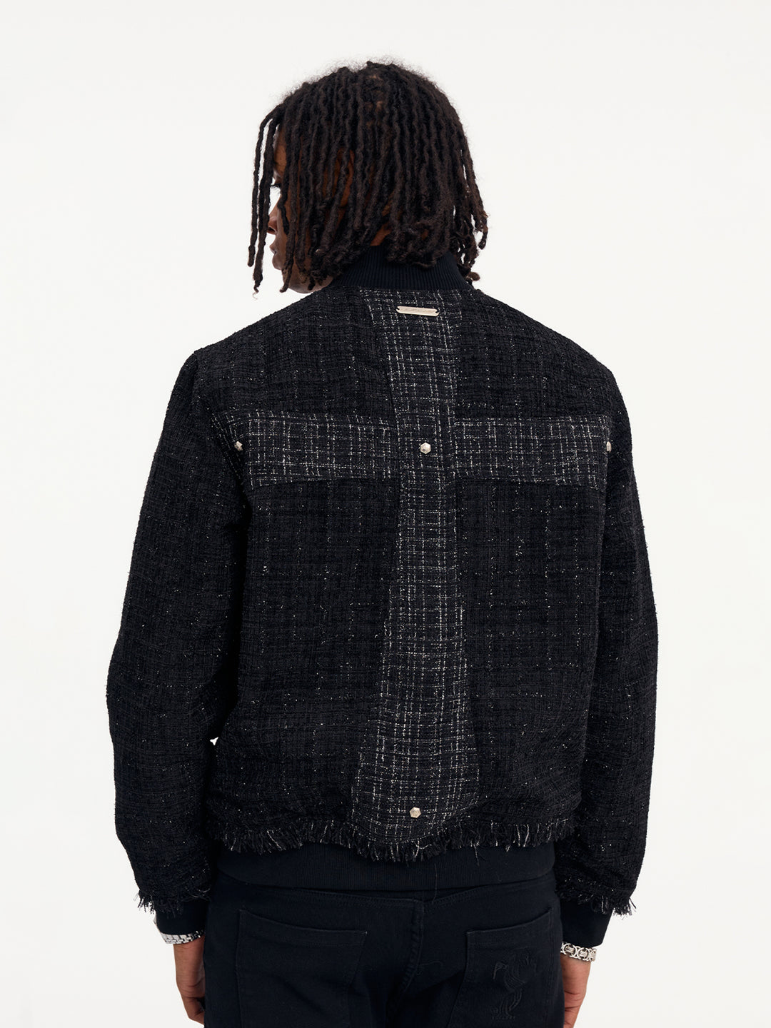 Small Town Kid Patchwork Luxury Short Jacket | Face 3 Face