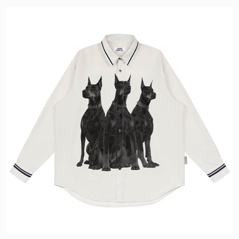 EMPTY REFERENCE Doberman Long Sleeve Shirt | Face 3 Face