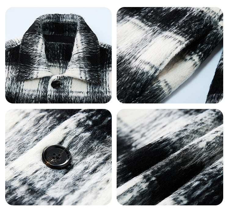 F3F Select Brushed Plaid CPO Shirt Jacket | Face 3 Face