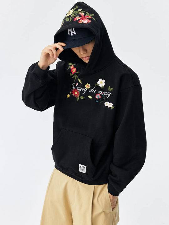 MEDM Colorful Floral Embroidered Hoodie | Face 3 Face