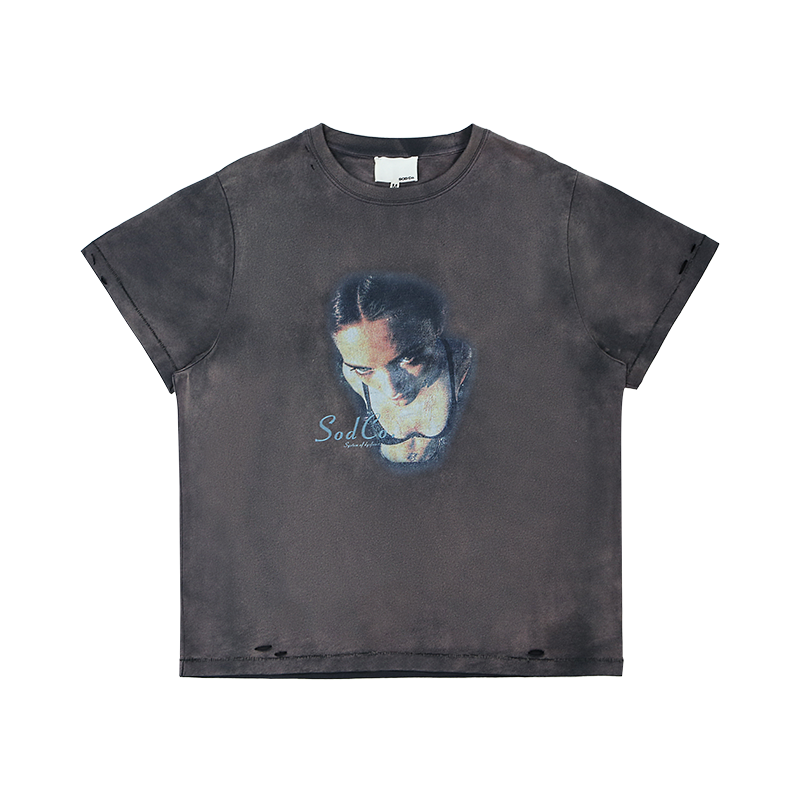 SOD Co. Artwork Print Distressed Washed Tee | Face 3 Face