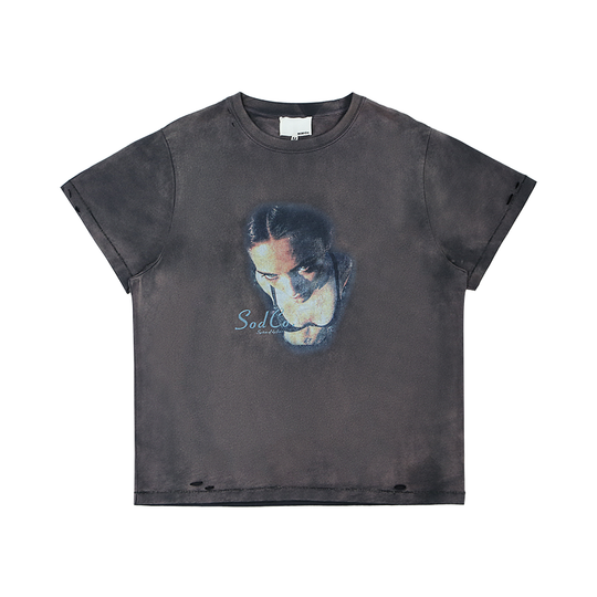 SOD Co. Artwork Print Distressed Washed Tee | Face 3 Face