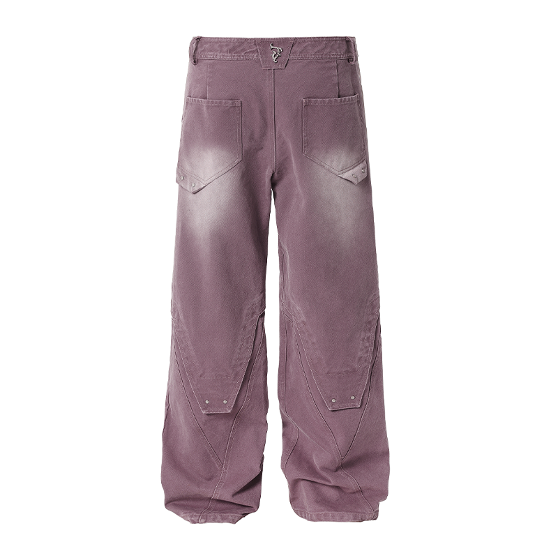 JHYQ Sand Washed Gradient Denim Jeans