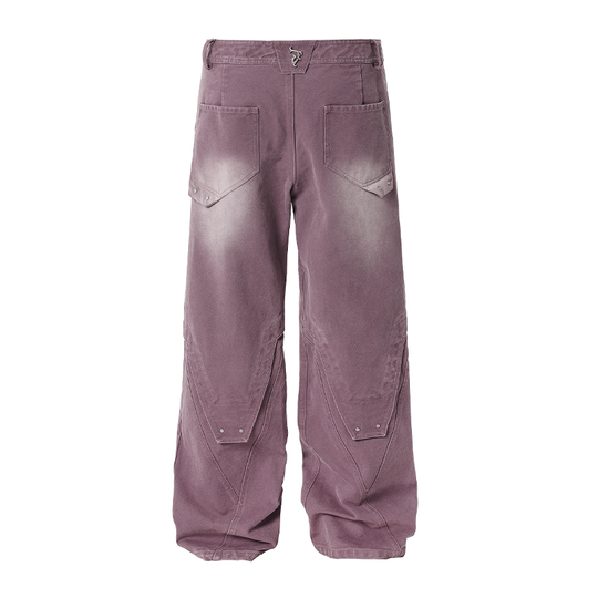 JHYQ Sand Washed Gradient Denim Jeans