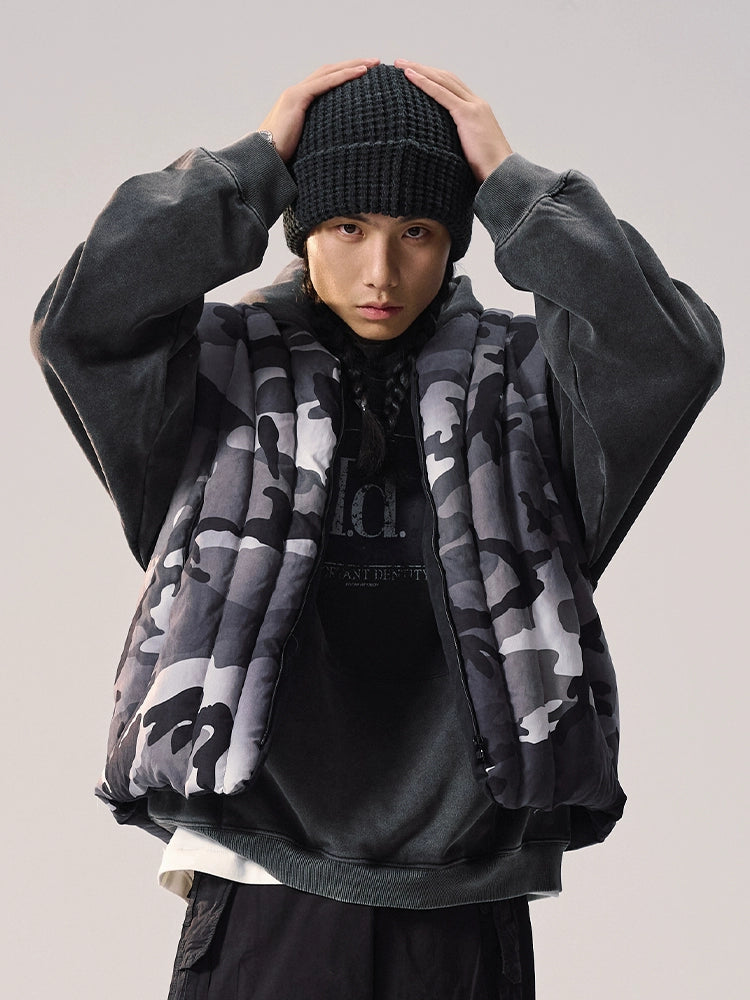 Remedy Camouflage Stitch Down Vest | Face 3 Face