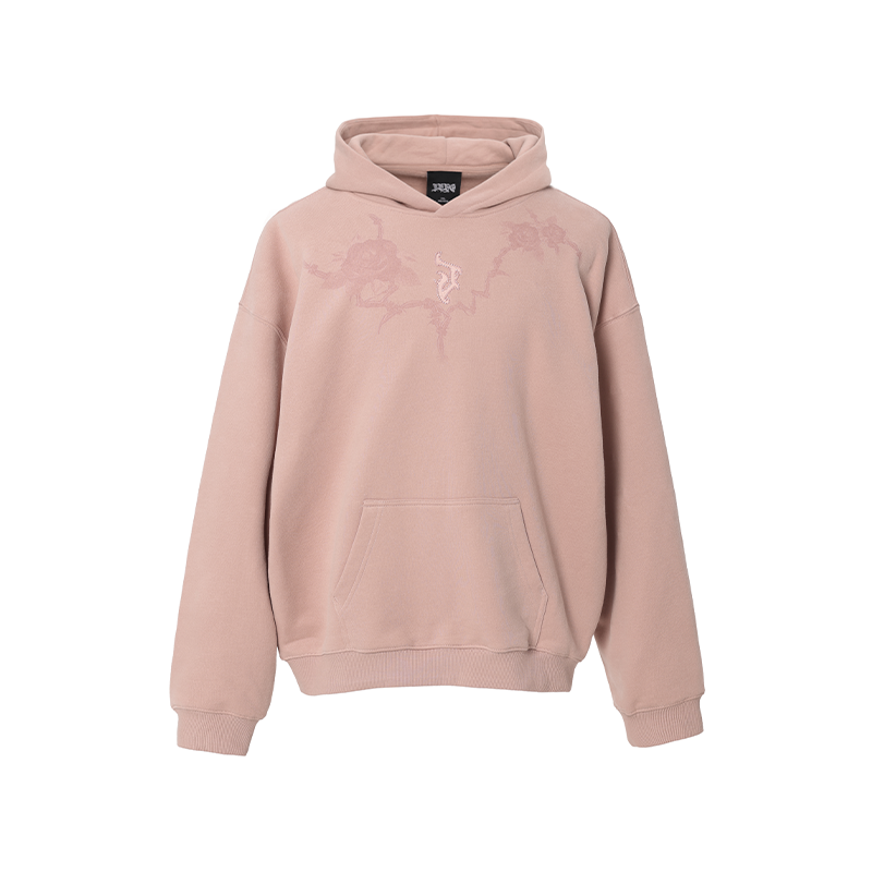 JHYQ Rose Printed 3D Embroidery Hoodie