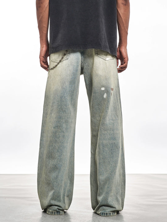 F3F Select Destroyed Washed Embroidered Dirty Dye Jeans | Face 3 Face