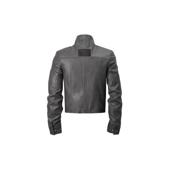 KARMANISTIC Racing Short Leather Jacket | Face 3 Face