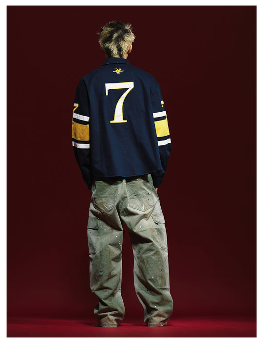 Remedy Washed Ink Splash Baggy Work Cargo Pants | Face 3 Face