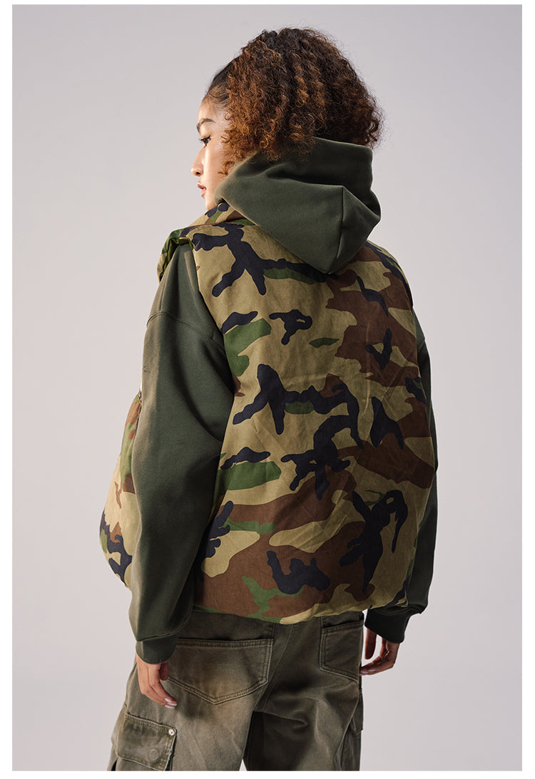 Remedy Camouflage Reversible Down Vest | Face 3 Face