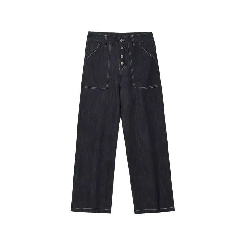 MEDM Denim Baggy Baker Pants | Face 3 Face