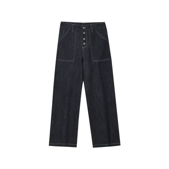 MEDM Denim Baggy Baker Pants | Face 3 Face