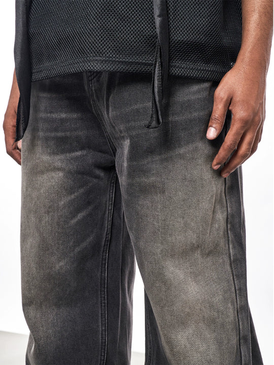 F3F Select Five Buttons Washed Black Jeans | Face 3 Face
