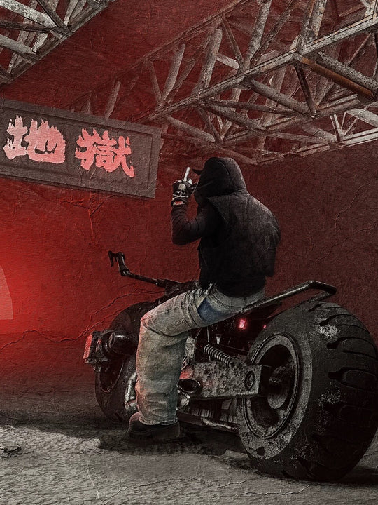 UNDERWATER Demon Horn Removable Hood Down Vest | Face 3 Face