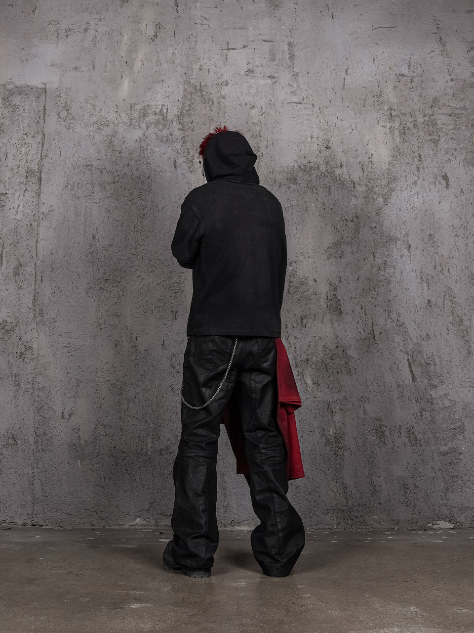 UNDERWATER Destruction Fake Layered Prisoner Print Hoodie | Face 3 Face