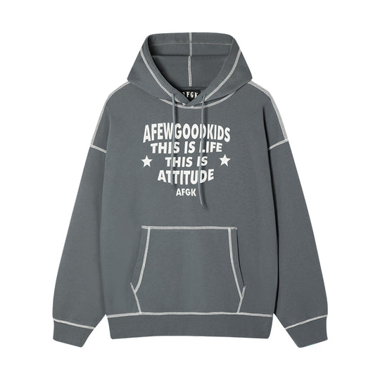 AFGK Stitch Line Embroidery Hoodie