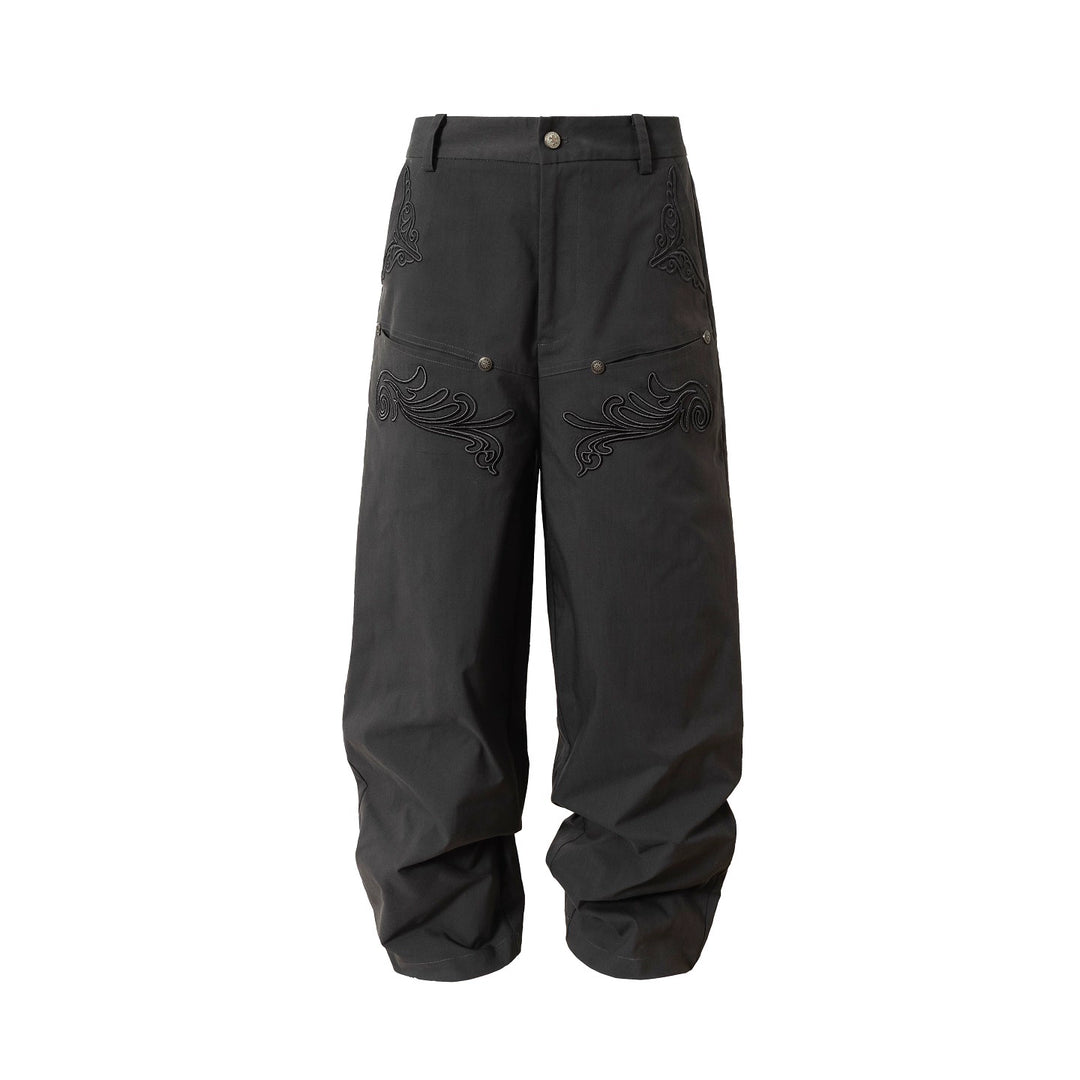 YADcrew 3D Embroidery Work Pants | Face 3 Face