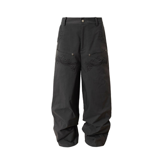 YADcrew 3D Embroidery Work Pants | Face 3 Face