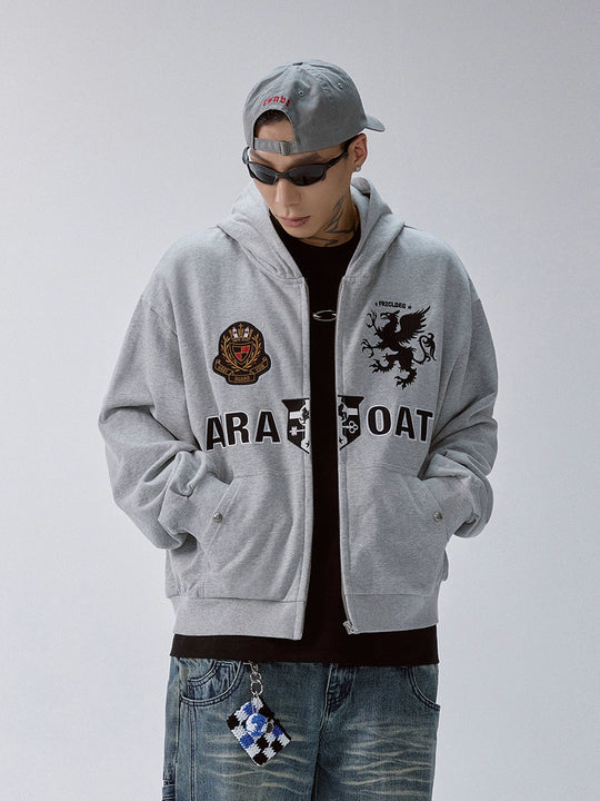 F2CE Embroidery Patch Zip Up Hoodie | Face 3 Face