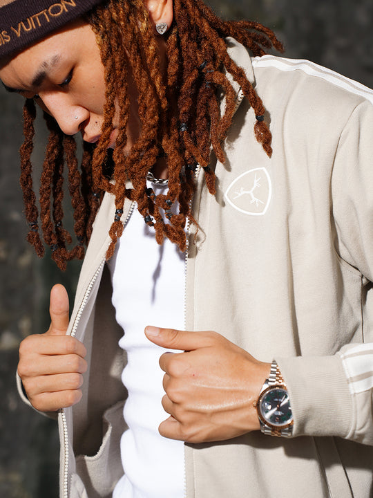 TGFCLUB Embroidered Logo Line Track Jacket and Track Pants | Face 3 Face