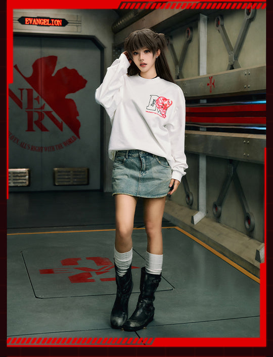 MEDM x EVA Basic Logo Long Sleeve Tee | Face 3 Face