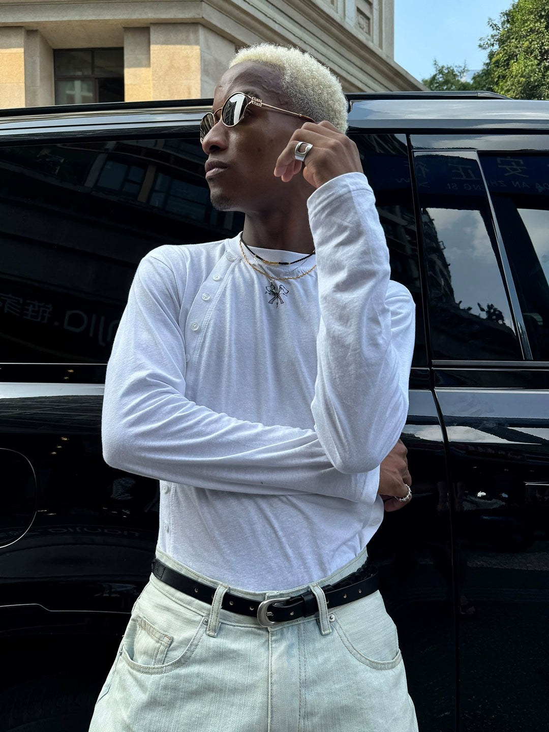 STEEPC Leather Braided Metal Buckle Belt | Face 3 Face