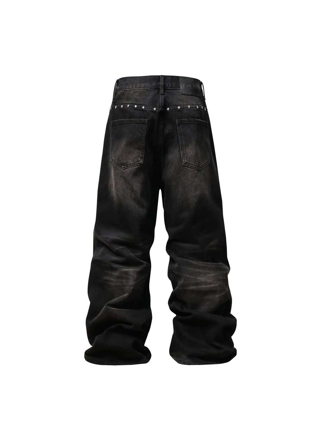 KARMANISTIC Diamond Studded Washed Wide Leg Jeans | Face 3 Face