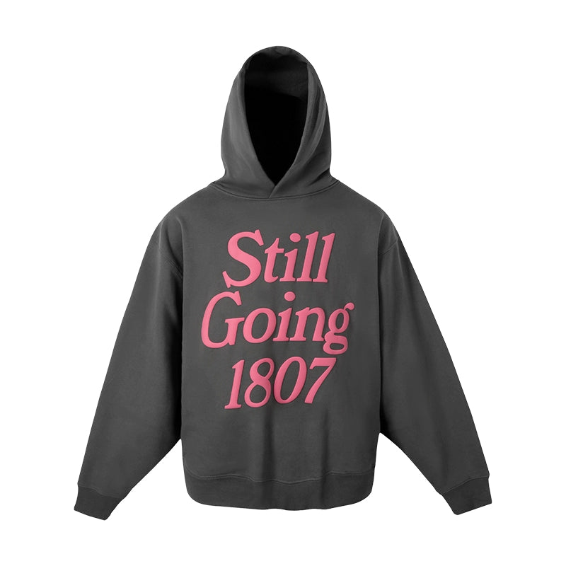 1807 STILL GOING Foam Print Hoodie | Face 3 Face