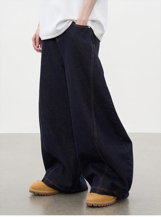 AFGK Patchwork Denim Baggy Jeans | Face 3 Face