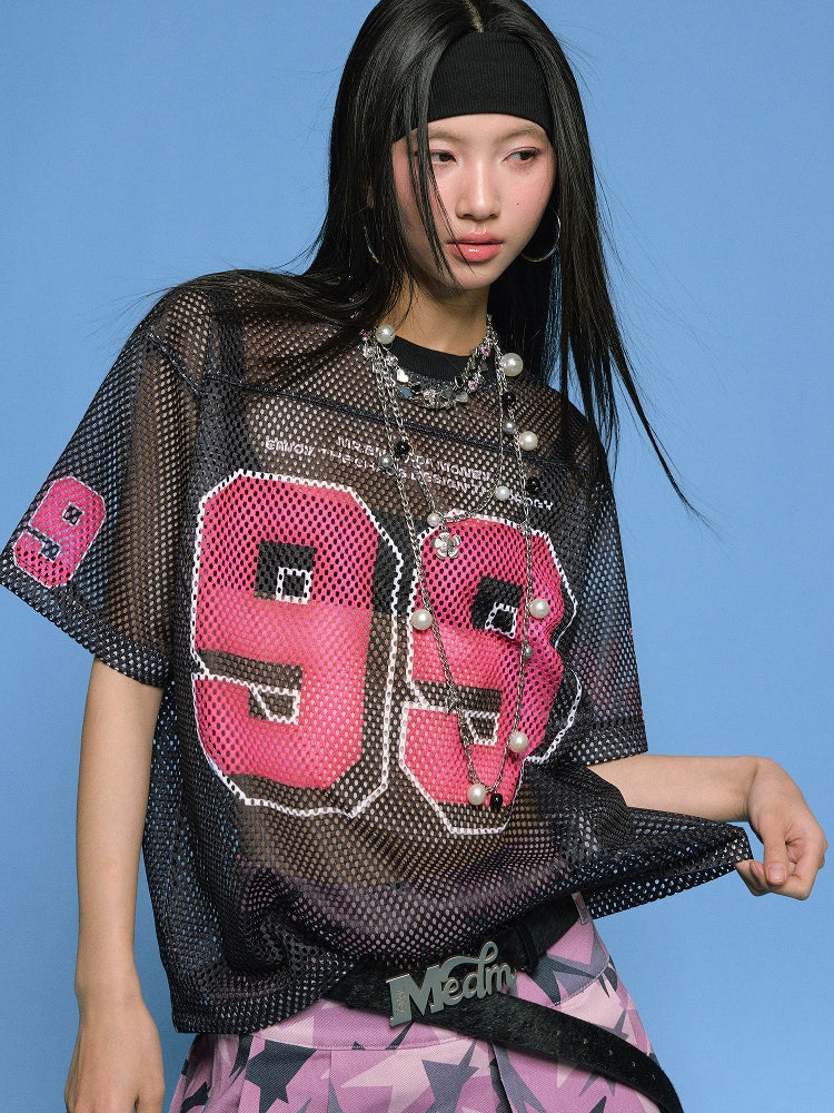 MEDM 99 Numbered Retro Mesh Jersey | Face 3 Face